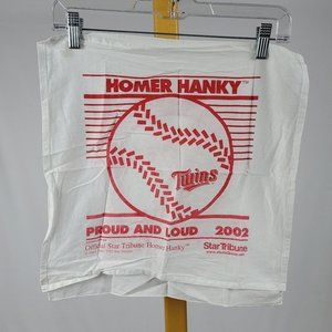 Authentic Minnesota Twins baseball Homer Hanky 2002 mint condition